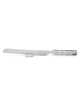 Yair Emanuel Colorful Rings Challah Knife With Mini Salt Shaker (Choic